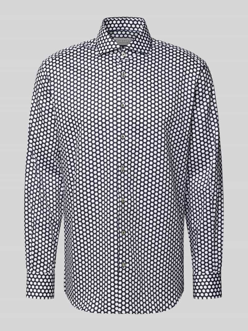 Eterna Modern fit zakelijk overhemd van katoen met kentkraag