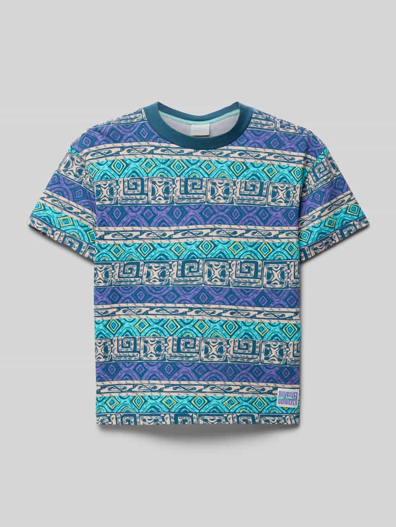 Quiksilver T-shirt met ronde hals en labeldetail