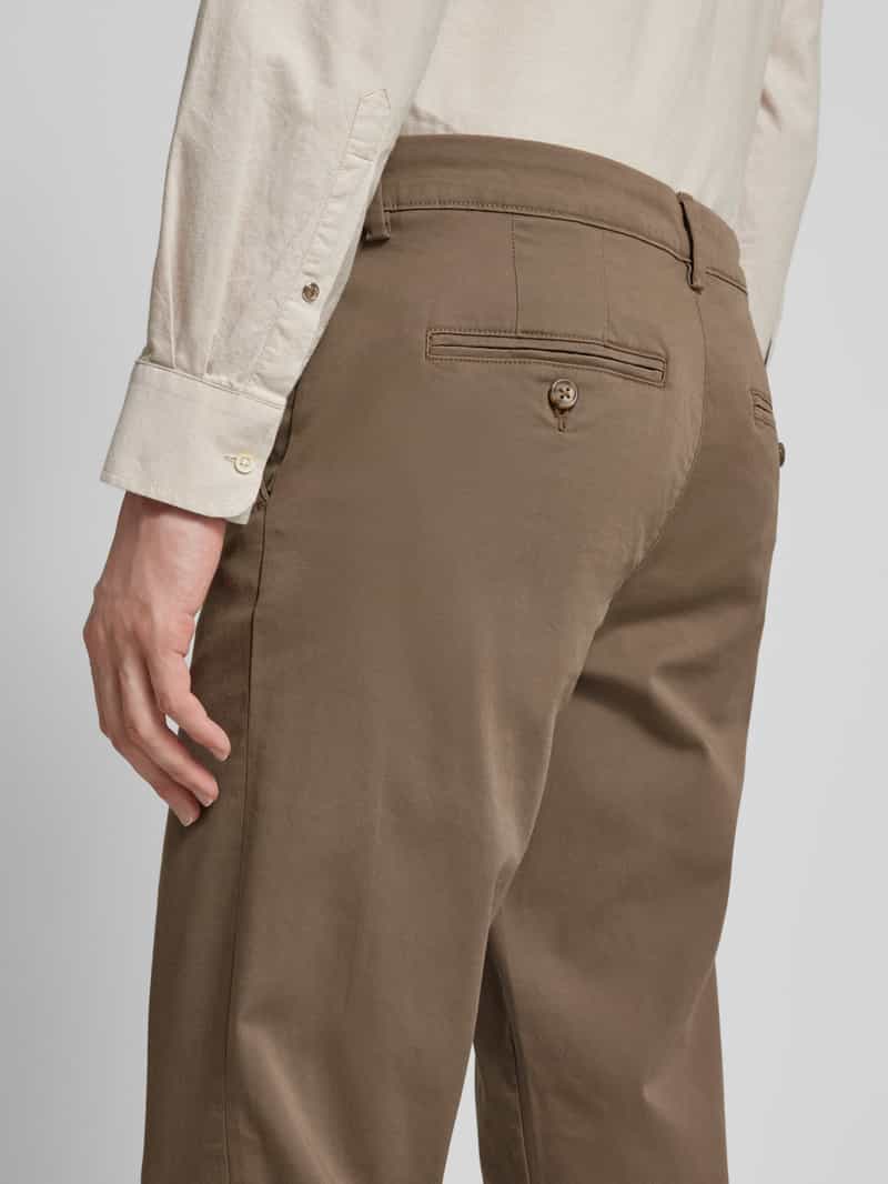 Selected Homme Slim fit chino met ceintuurlussen model 'NEW Miles'