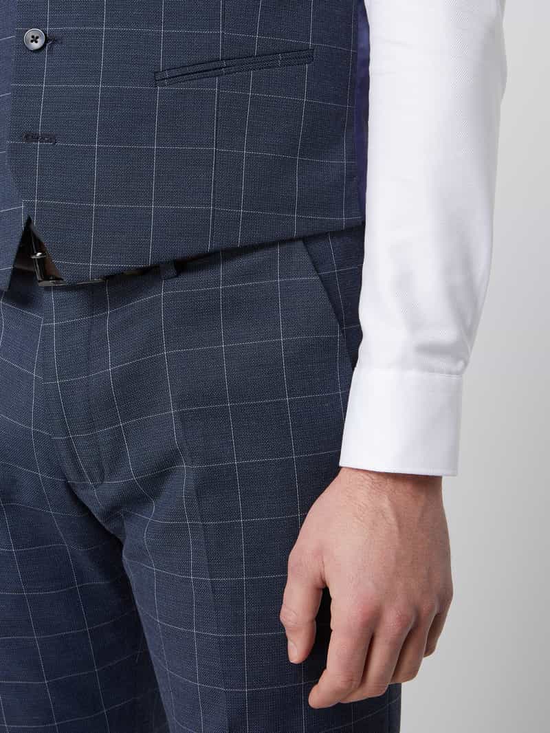 MCNEAL Slim fit gilet met rasterruit