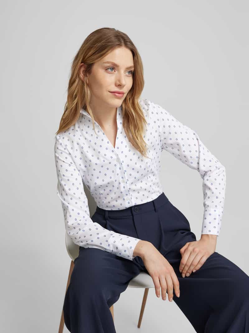 Eterna Overhemdblouse met knoopsluiting