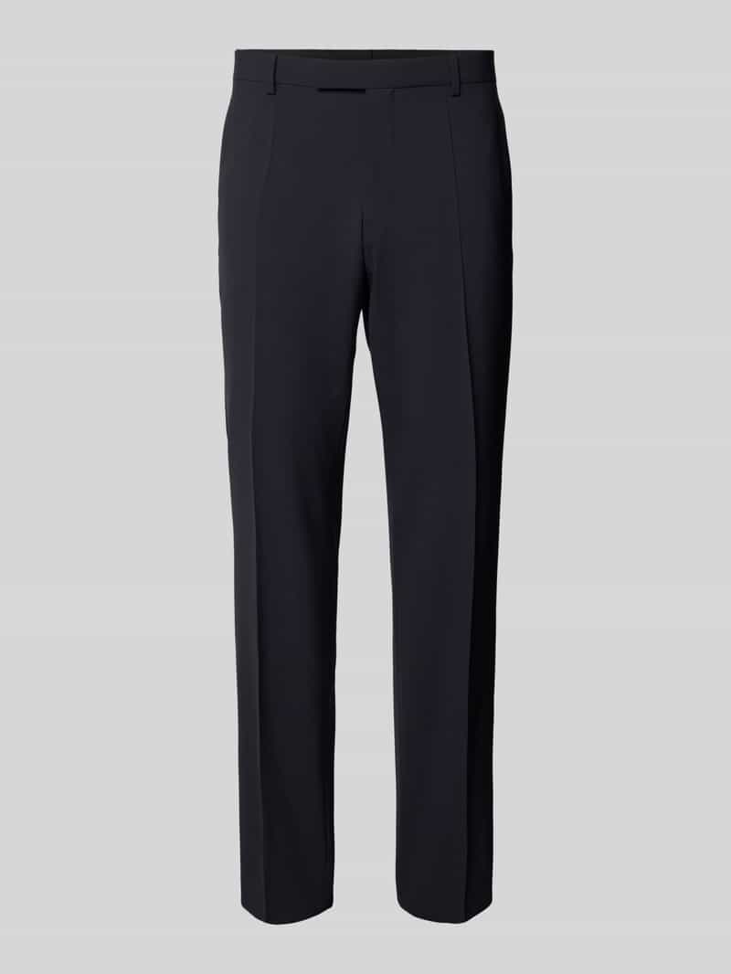 Boss Regular fit pantalon van scheerwolmix model 'H-LEON-MM-C-NF'