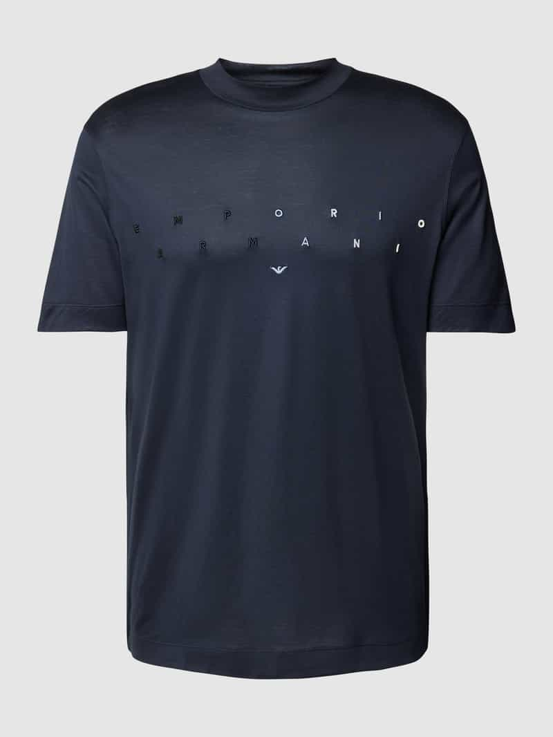 Emporio Armani T-shirt met labelstitching