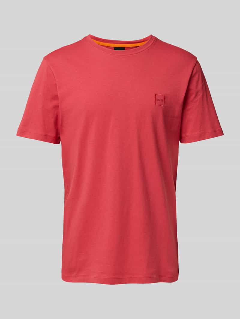 Boss Orange T-shirt met labelbadge model 'Tales'