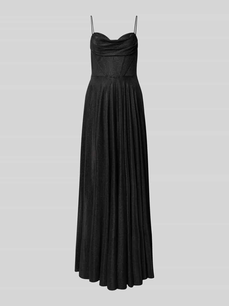 Hey Kyla Glanzende avondjurk met spaghettibandjes