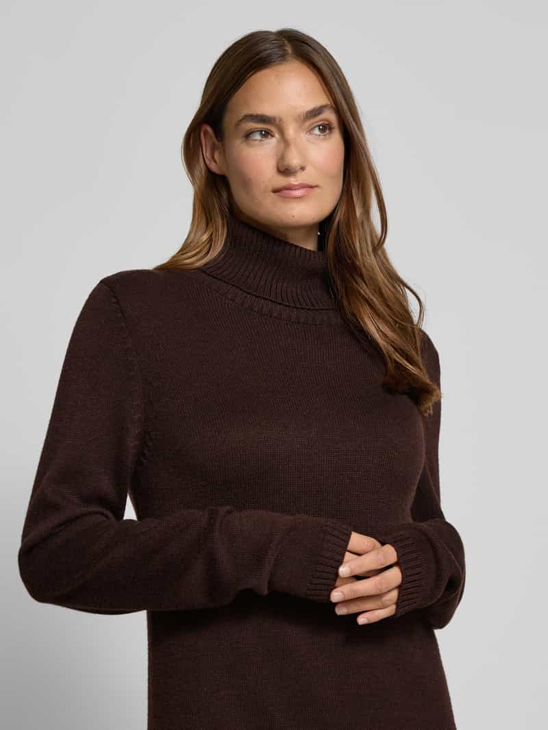 MORE & MORE Knielange gebreide jurk met col