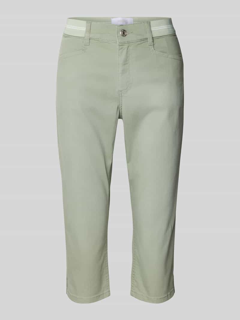 Angels Regular fit capribroek met elastische band model 'Ana'