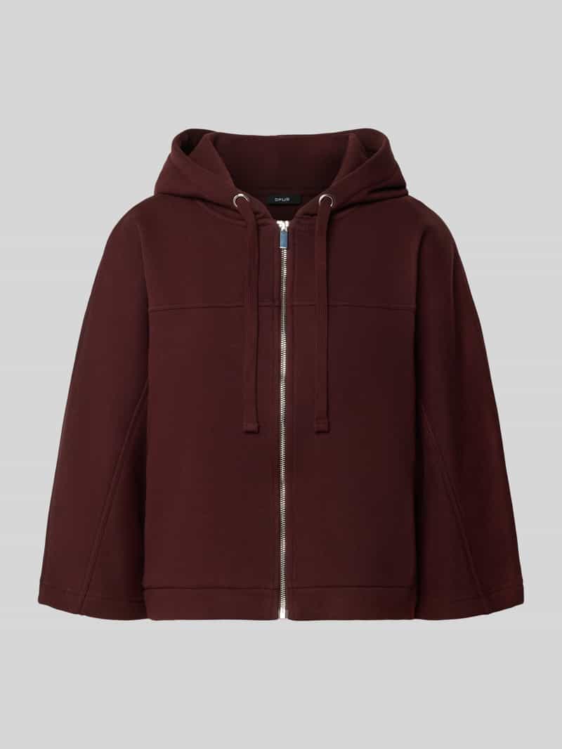 Loose fit sweatjack van katoenmix model 'Giela'