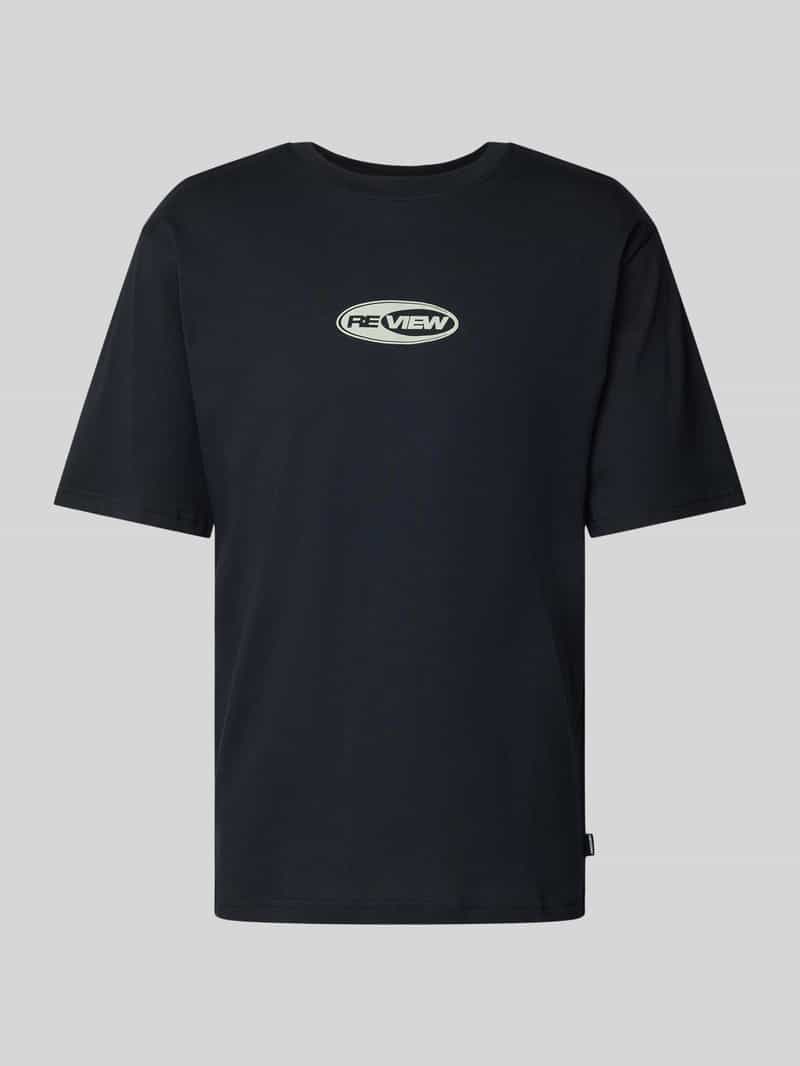 T-shirt met labelprint