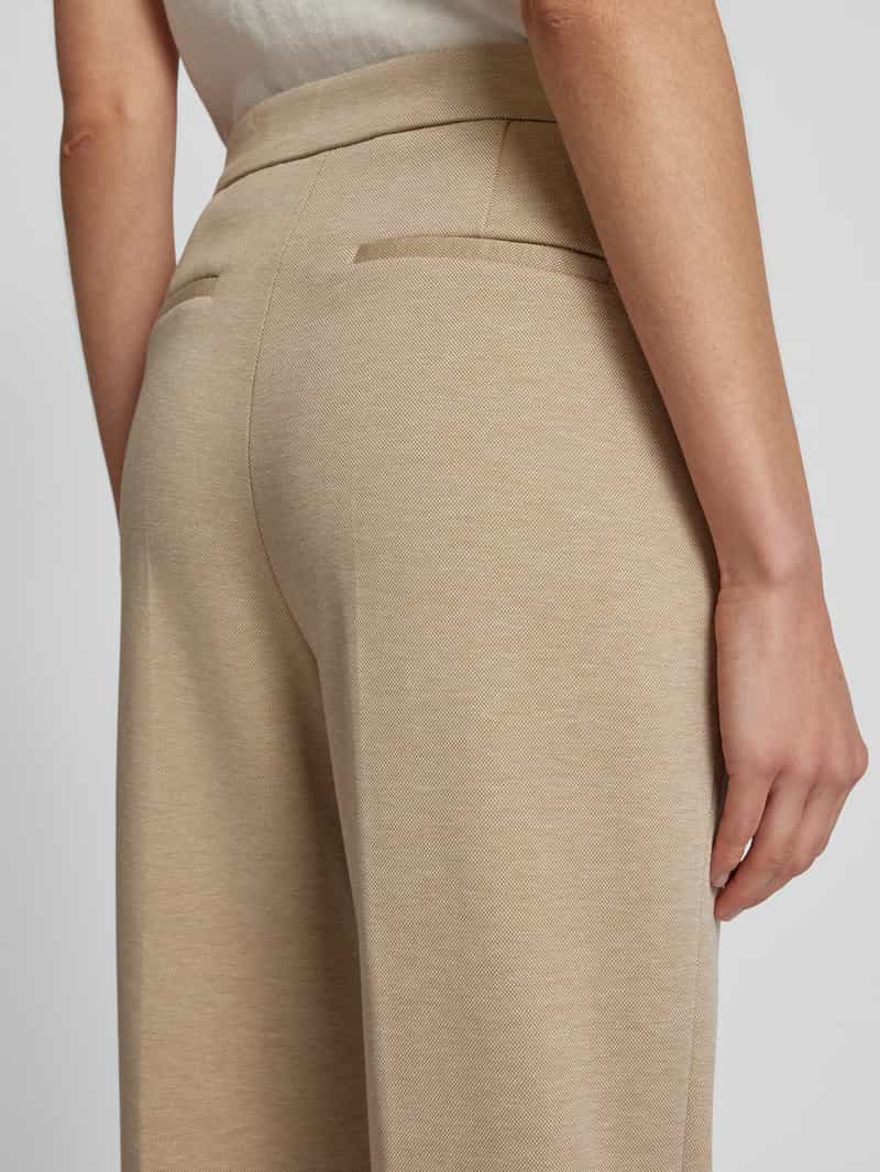 Jake*s Collection Slim fit stoffen broek met persplooien