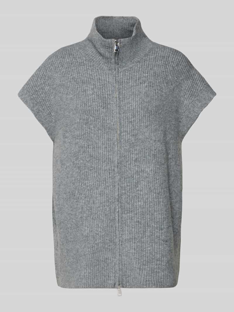Ichi Relaxed fit gebreid jack in design met korte mouwen model 'Ducie'