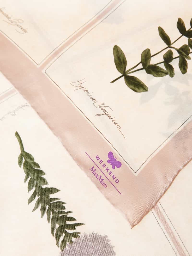 Weekend Max Mara Sjaal van zijde met labeldetail model 'ONESTO'