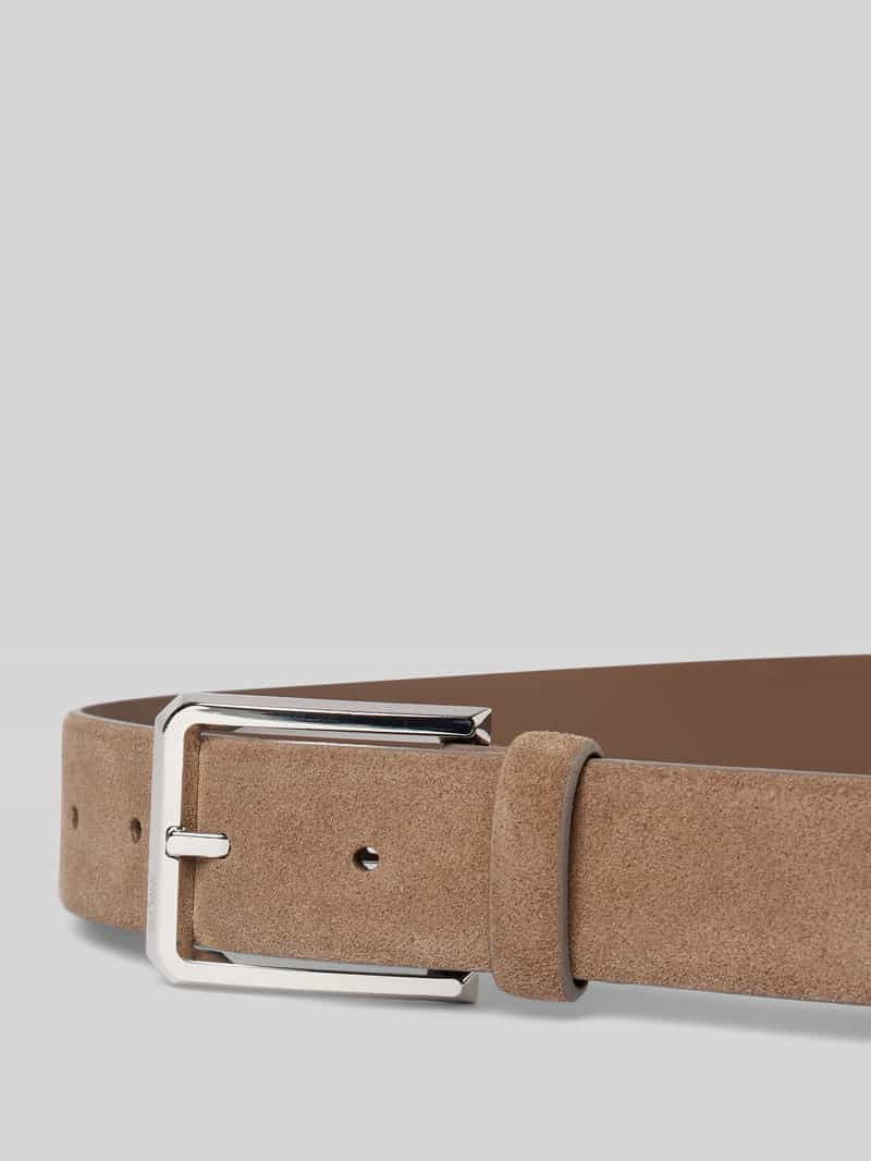 Boss Leren riem met doornsluiting model 'Caleb'