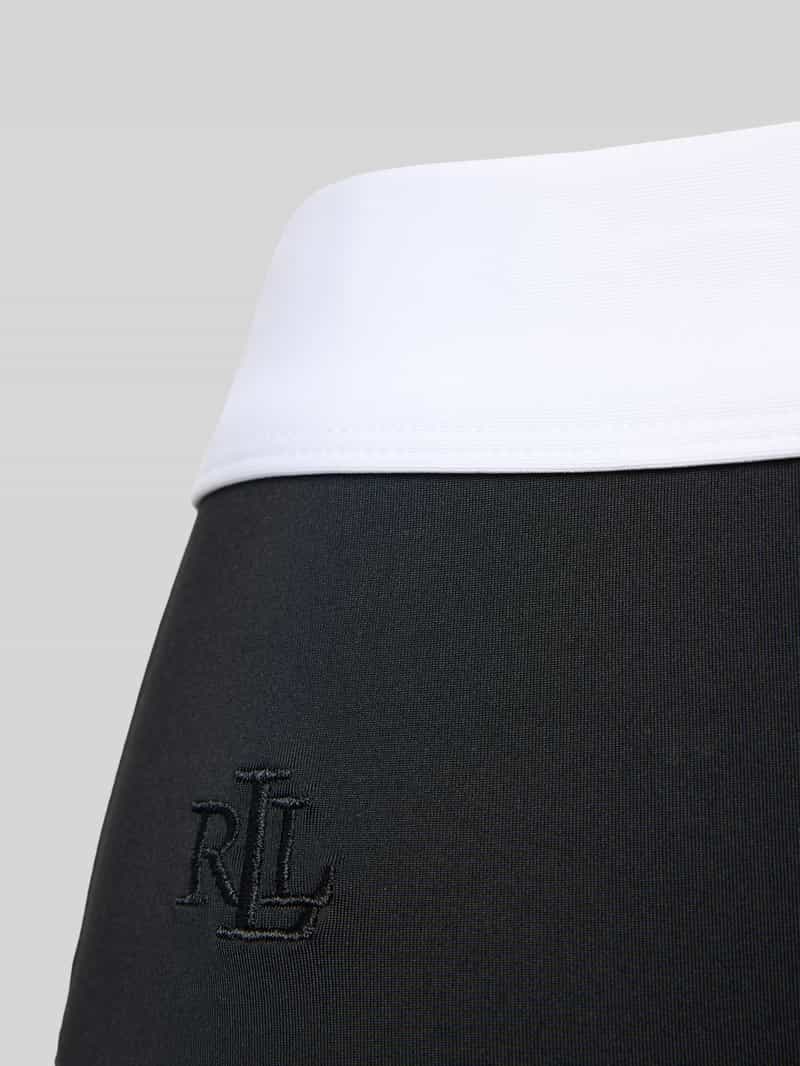 Lauren Ralph Lauren High waist bikinibroekje met logostitching model 'BEL AIR'