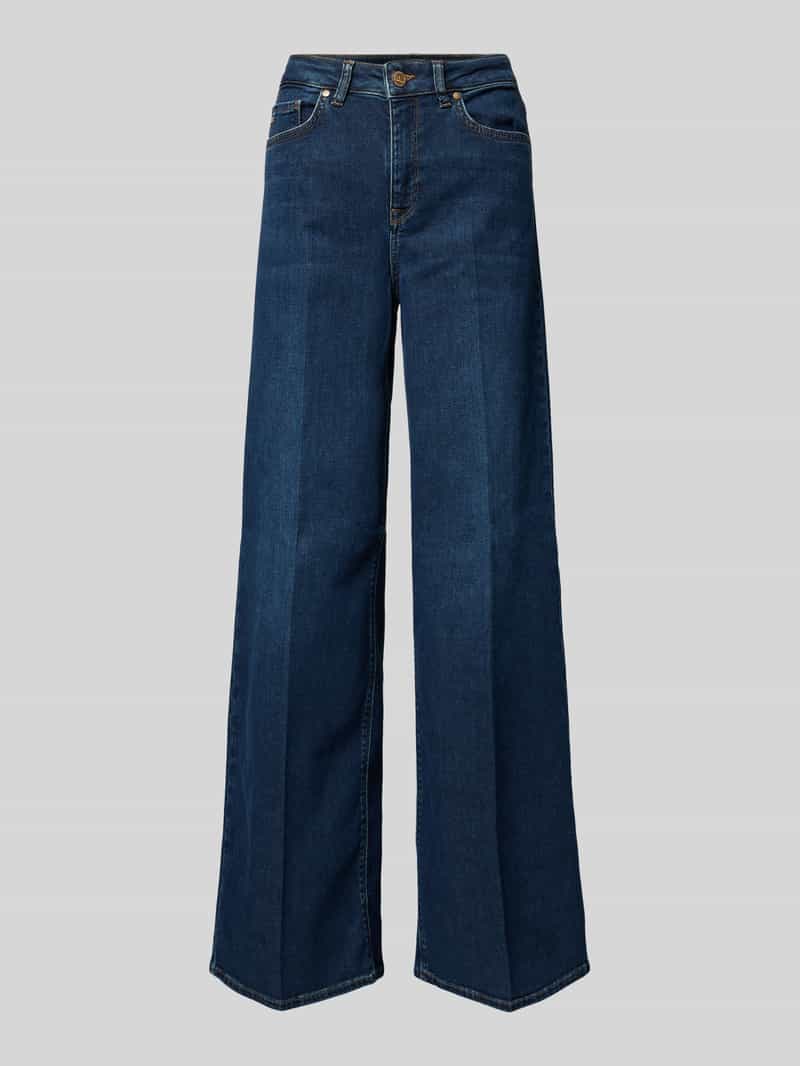 RAFFAELLO ROSSI Flared jeans met persplooien model 'SEVENTY'