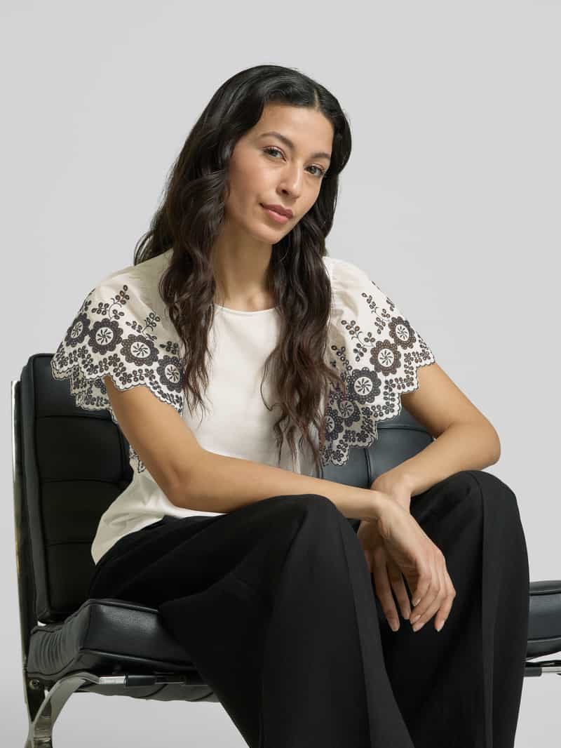 Ichi T-shirt met ronde hals model 'MALUI'