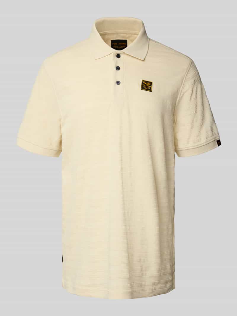 PME Legend Poloshirt met labeldetail