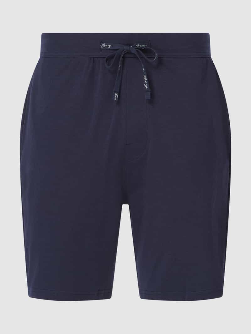 Christian Berg Men Sweatshorts met labeldetail