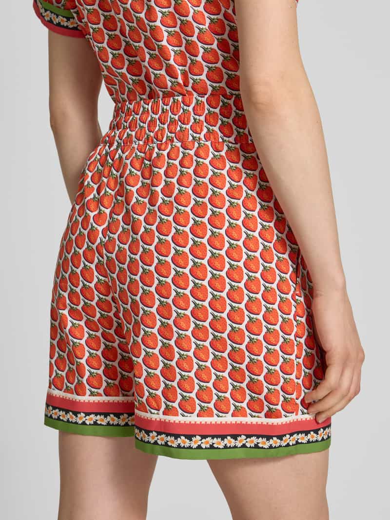 Marc Cain Relaxed fit bermuda met bandplooien