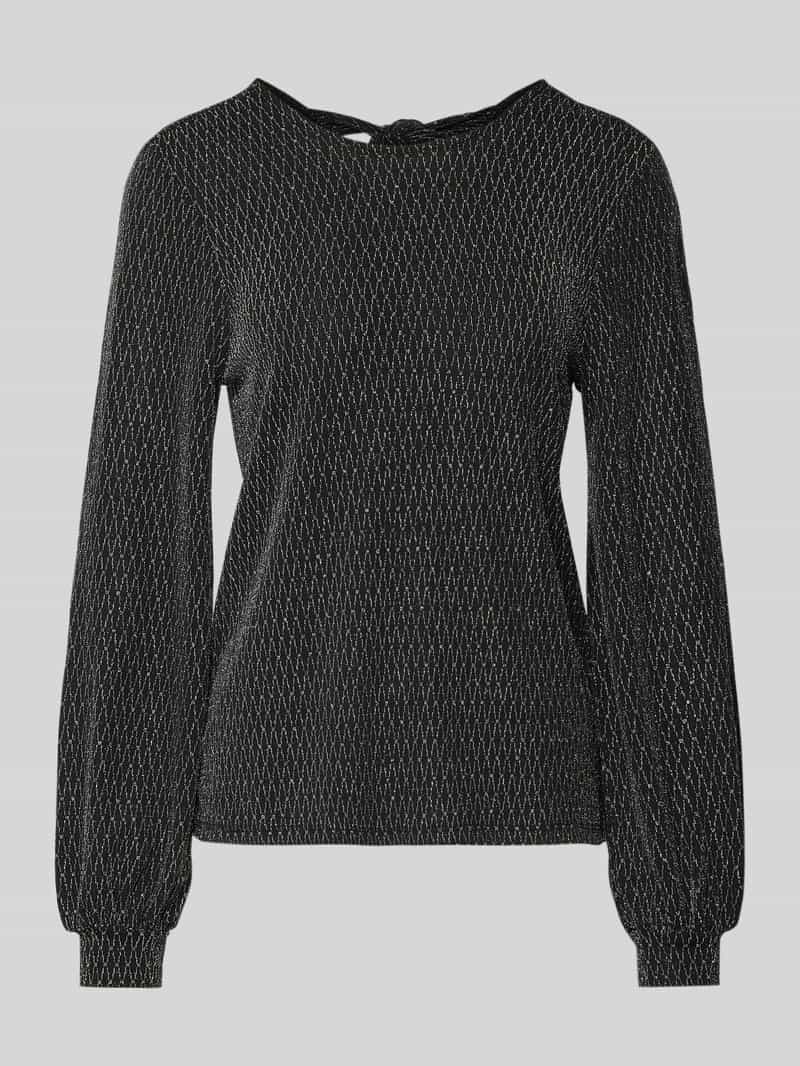 Only Regular fit shirt met lange mouwen met opvallend metallic all-over motief model 'CAROL'