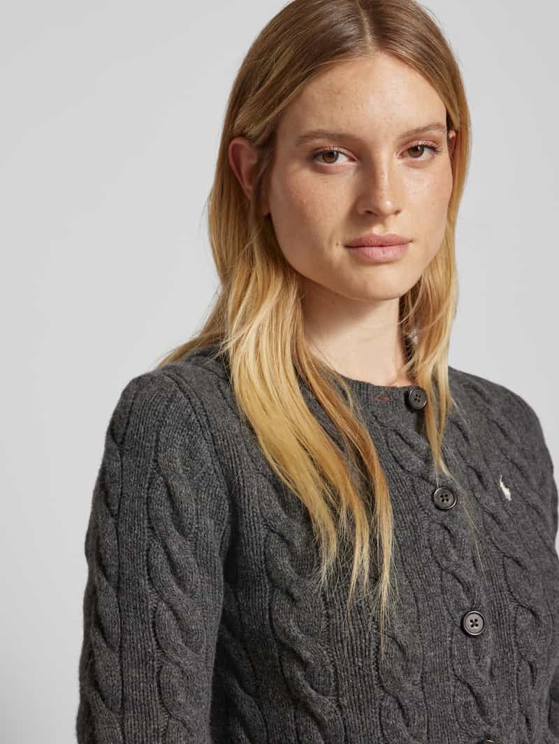 Polo Ralph Lauren Wollen cardigan met kabelpatroon