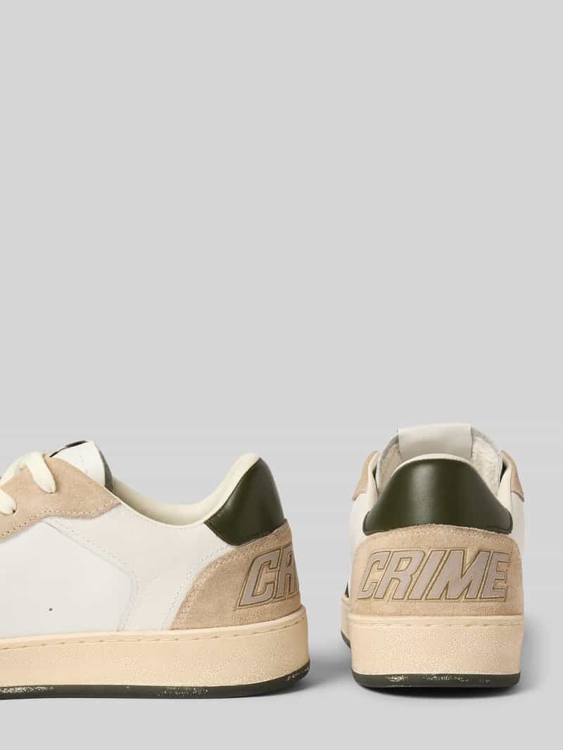 Crime London Sneakers van leer met vetersluiting model 'CHELSEA'