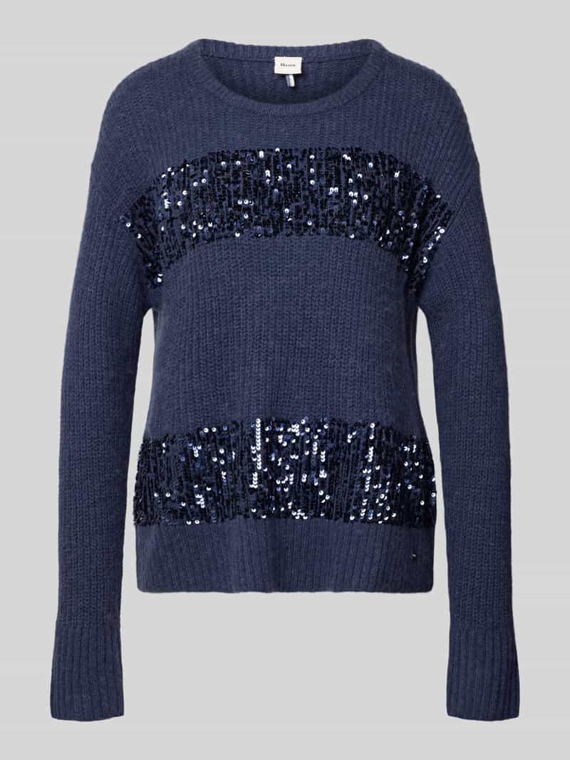 BRAX Gebreide pullover met pailletten model 'LISA'