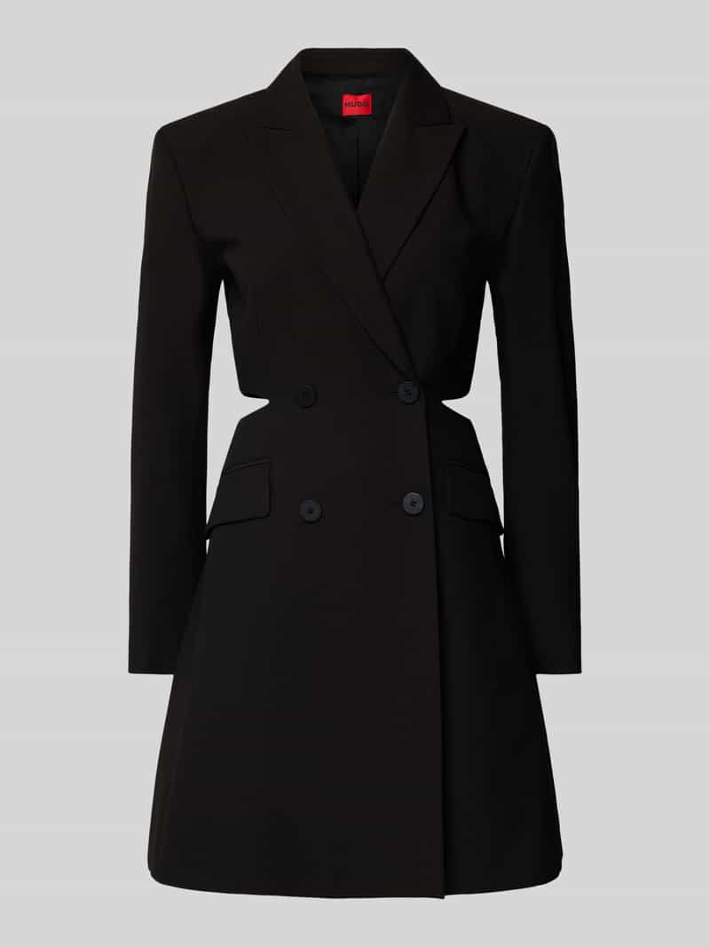 HUGO Knielange jurk met cut-out model 'Kerena'