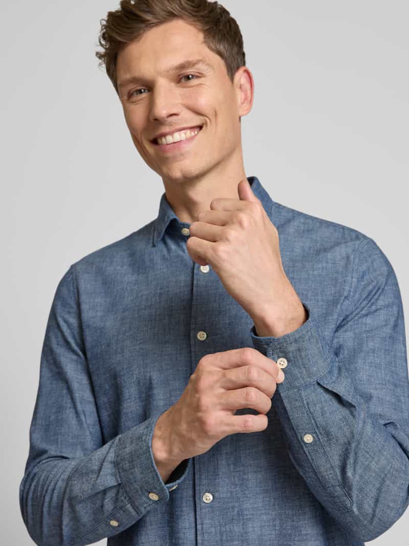 Marc O'Polo Classic fit vrijetijdsoverhemd van puur katoen met logostitching