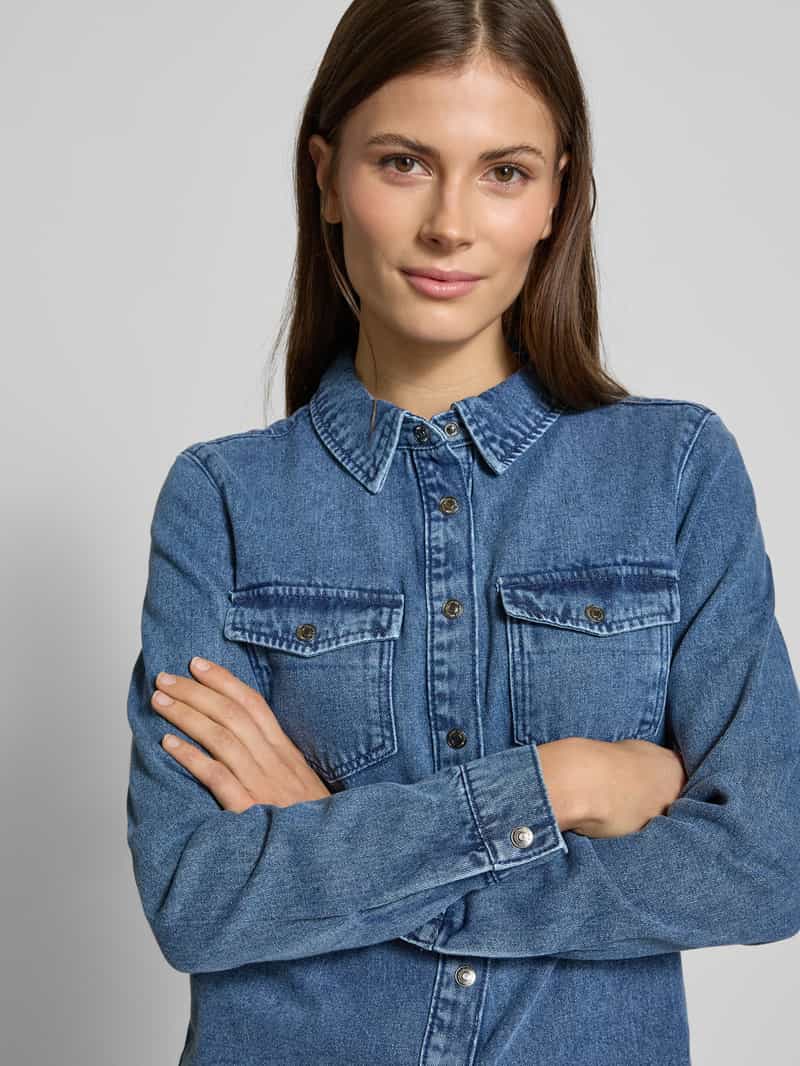 Vero Moda Regular fit overhemdblouse met katoen model 'JENNIE'