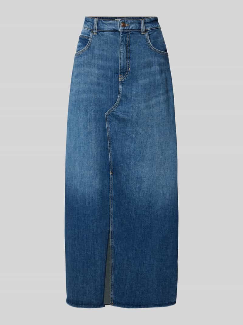 Jeansrok met loopsplit, model 'HARLOW'