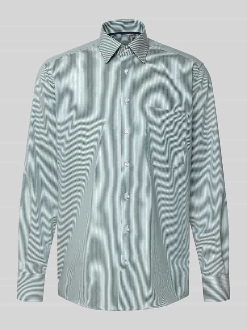 Eterna Comfort fit zakelijk overhemd van katoen met kentkraag