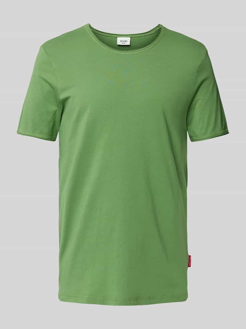 JOOP! JEANS T-shirt met geribde ronde hals model 'Cesare'