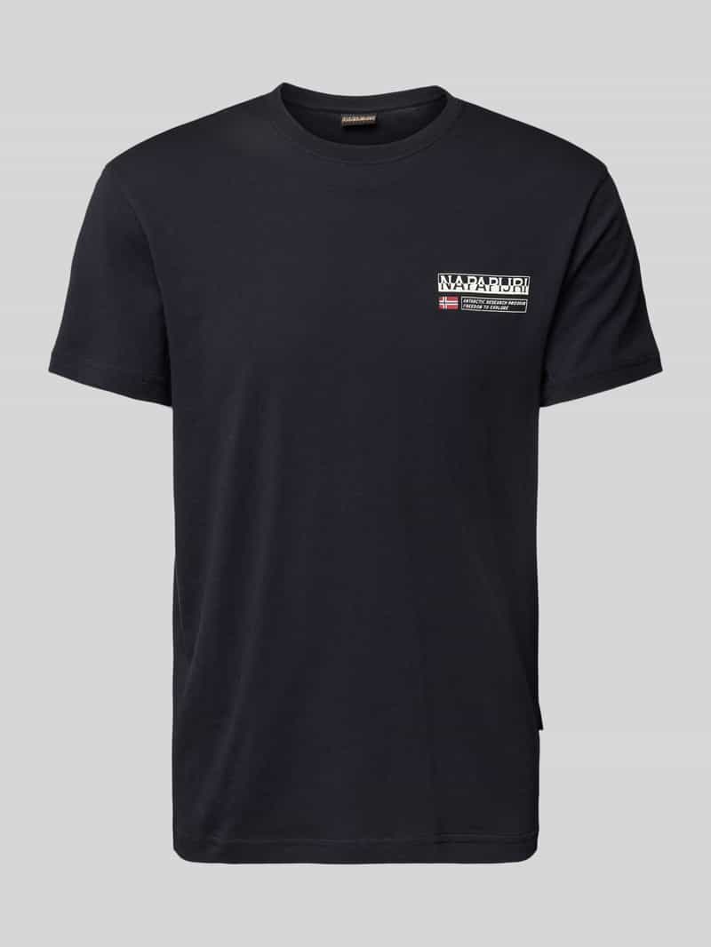 Napapijri T-shirt met labelprint model 'KASBA'