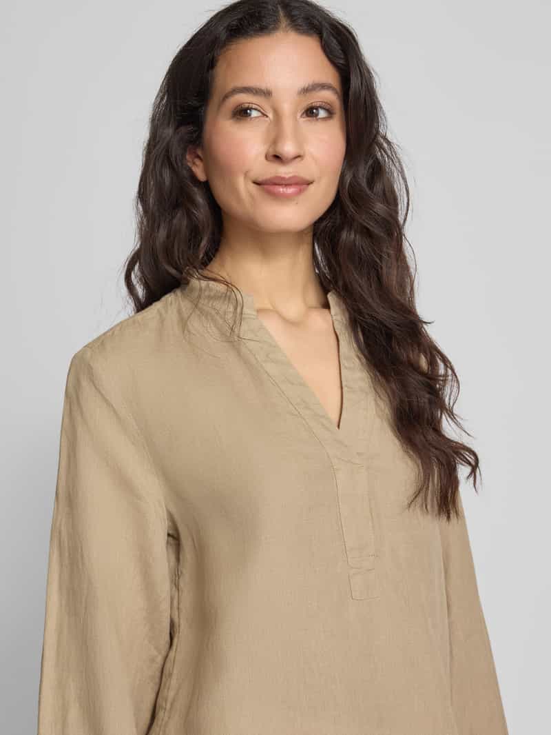 Marc O'Polo Comfort fit blouse met lange mouwen van puur linnen