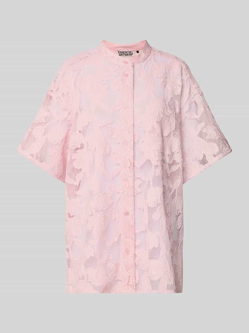 Essentiel Antwerp Oversized overhemdblouse in semi-transparant design model 'HOK'