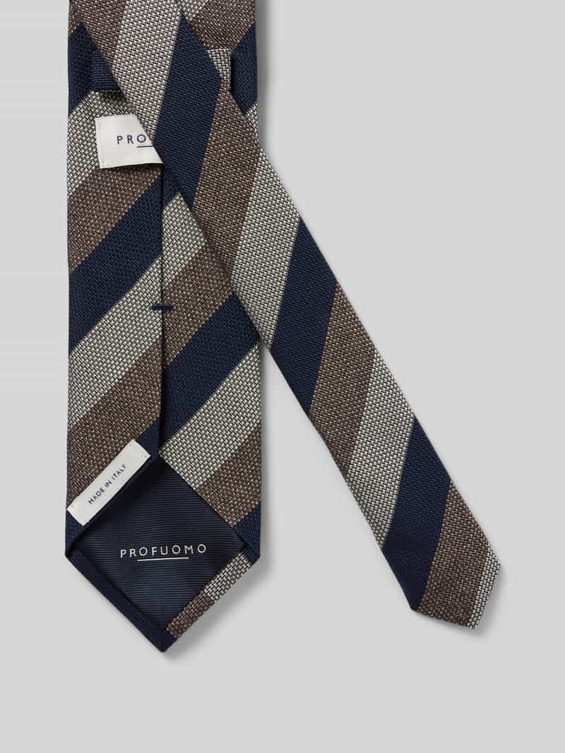 Profuomo Stropdas met labeldetail