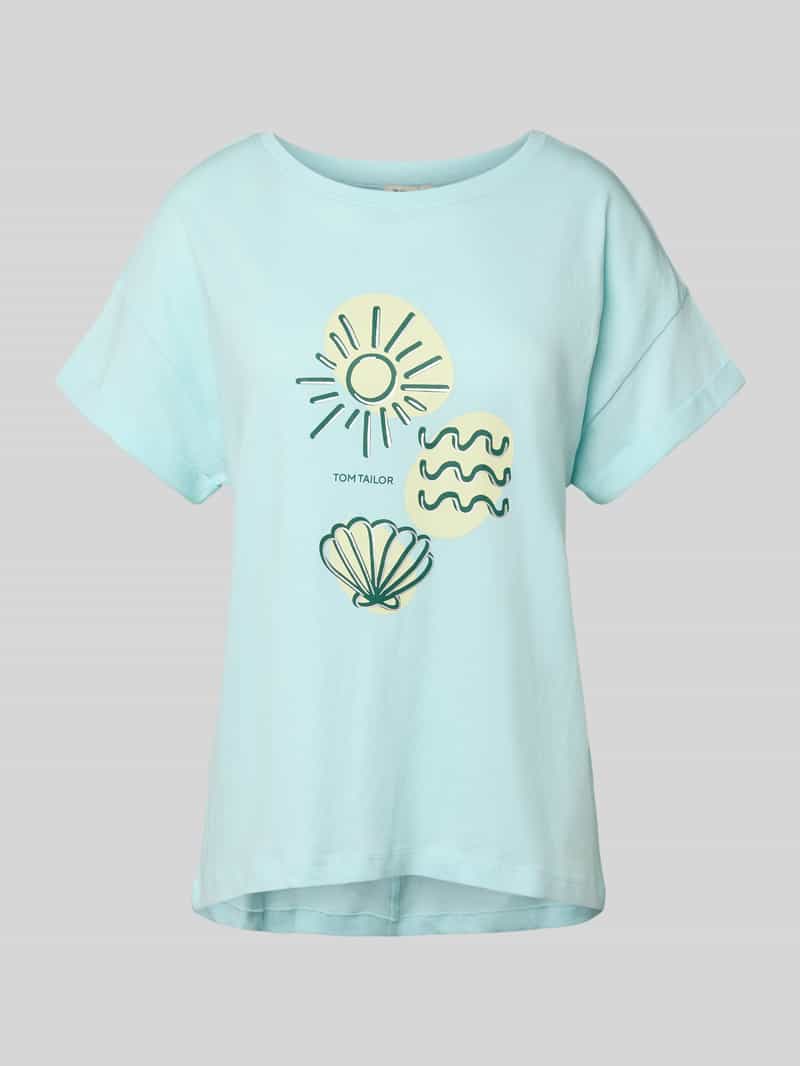 Tom Tailor Regular fit T-shirt van puur katoen