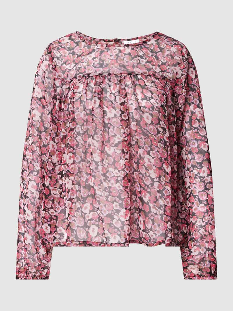 SAINT TROPEZ Blouse met bloemenmotief, model 'Salva'