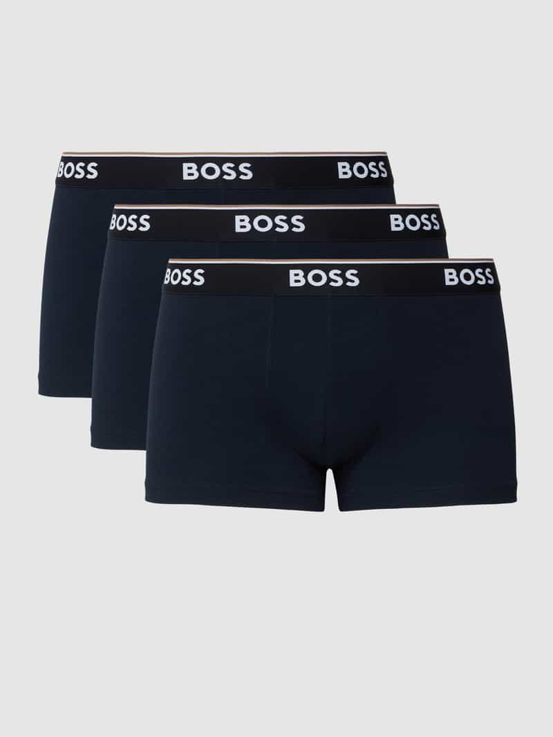 Boxershort met elastische band met logo in een set van 3 stuks