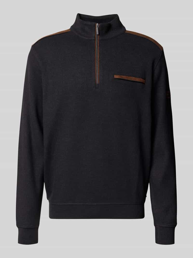 Bugatti Sweatshirt met labeldetail