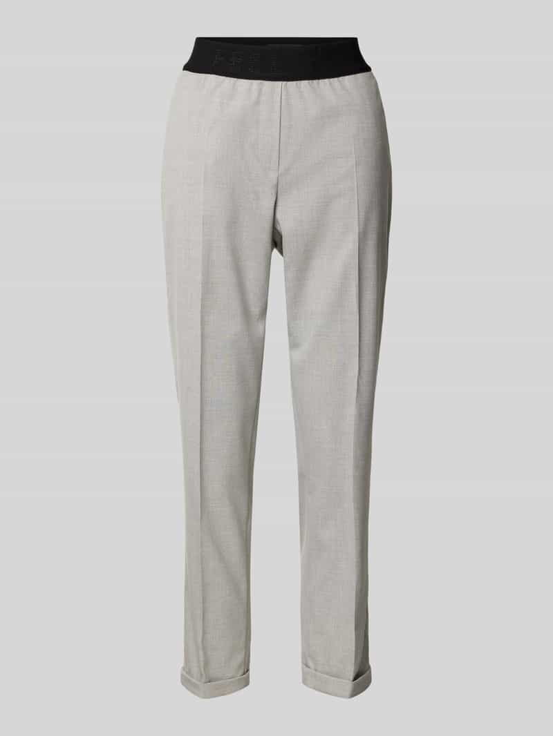 BRAX Tapered fit stoffen broek met persplooien, model 'Maron'