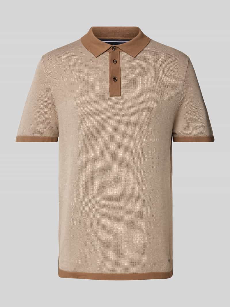 JOOP! Collection Poloshirt met korte knoopsluiting model 'Trent'