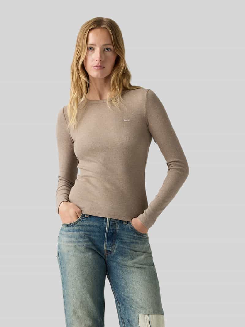 Levi's Shirt met lange mouwen met logodetail 'HAYES LS TEE'
