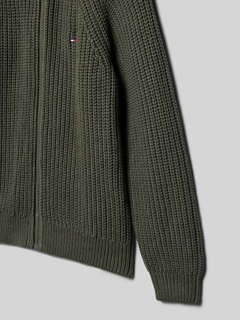 Tommy Hilfiger Teens Regular fit gebreid jack van katoenmix