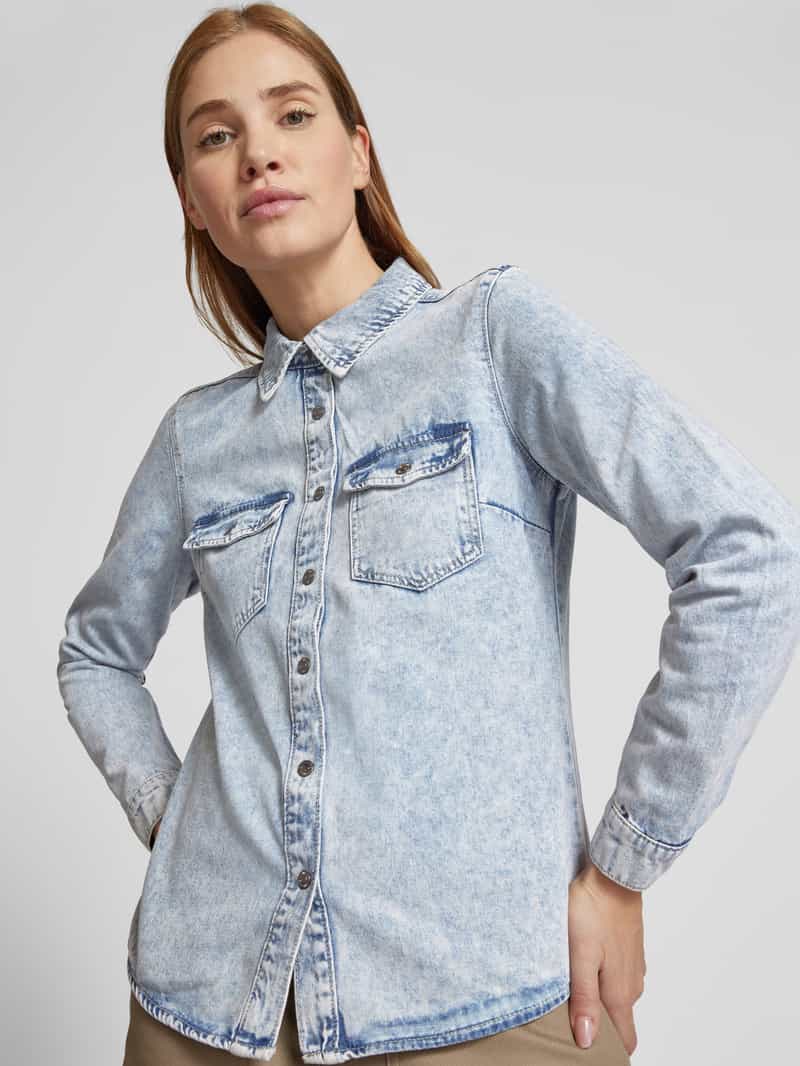 Vero Moda Regular fit overhemdblouse met katoen model 'JENNIE'