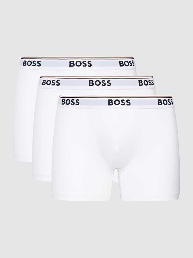 Boxershort met logo in band in een set van 3 stuks, model 'Power'