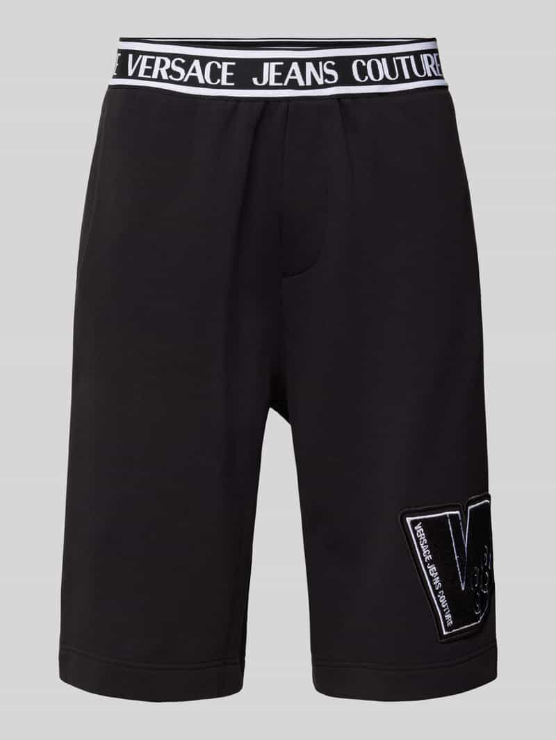 Versace Jeans Couture Sweatshorts met elastische band met logo