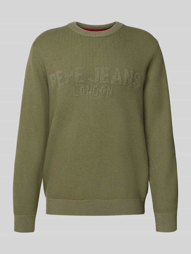 Pepe Jeans Regular fit gebreide pullover van een mix van viscose en katoen model 'PHINEAS'