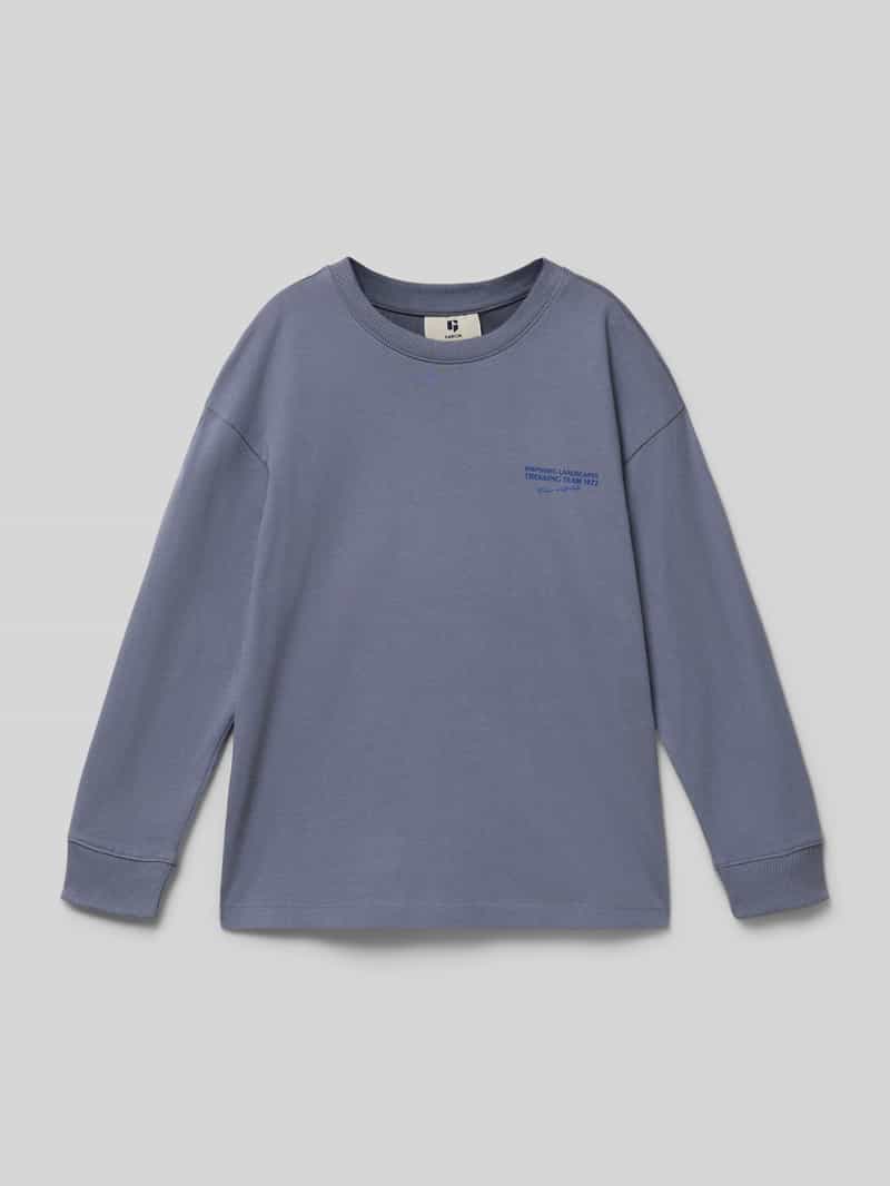 Garcia Shirt met lange mouwen en ribboorden
